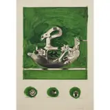 Graham Sutherland, VARIANT SWAN-LIKE FORM, Lithograph, 1971