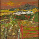 David M. Martin, The Red Gate, oil on canvas