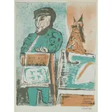 Robert Colquhoun, The Trinket Seller, Lithograph