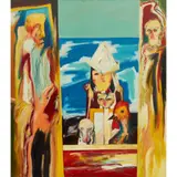 Sea People by John Bellany, 1980, oil on canvas, sold Jan 2020