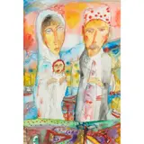 John Bellany, FROM GENERATION UNTO GENERATION, HIGHLAND FAMILY, pencil and watercolour
