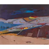 David M. Martin, Perthshire Hillside, oil on canvas