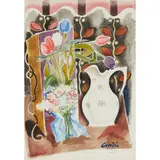 William Crosbie, Still-life: Jug with Tulips