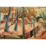 William George Gillies, Autumnal wooded landscape