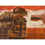 Mary Fedden, A Wooded Landscape