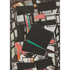 Millie Frood, Syncopating Square, c. 1960, Mixed media and collage
