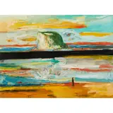 The Bass Rock by John Bellany, oil on canvas, sold Jan 2020