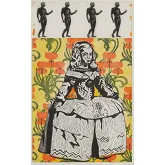 Eliza Kopec, Infante Margaret's Difficult Choice, Mixed print (etching, aquatint, woodcut), 1993, 6/20