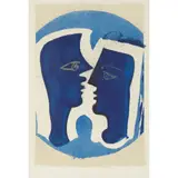 Georges Braque, DEUX PROFILES, Lithograph