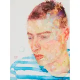 Jennifer McRae, BOY IN STRIPED T-SHIRT, watercolour