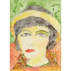 DIVA by John Bellany, pencil and watercolour, sold Jan 2020