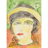 John Bellany, DIVA, pencil and watercolour
