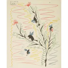 LES ABEILLES by Pablo Picasso, Lithograph, sold Jan 2020