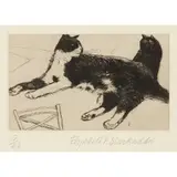 Elizabeth Blackadder, Two Cats
