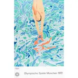David Hockney, Olympische Spiele Munchen, 1972 (Baggott 34), Lithograph, printed by Matthieu, Zurich, published by Edition Olympia 1972 GmbH, Munich, unframed