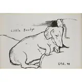 David Hockney, 'Little Boodge' poster