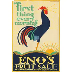 Edward McKnight Kauffer, ENO'S "FRUIT SALT", lithograph, 1924, condition B+