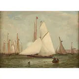 The Finishing Gun by William Clark of Greenock, oil on canvas, sold Dec 2019