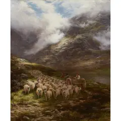Peter Graham, To Valley Pastures, oil on canvas