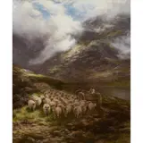 Peter Graham, To Valley Pastures, oil on canvas