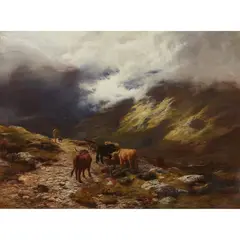 Peter Graham, A Mountain Road, oil on canvas