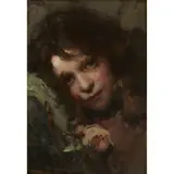 William Pratt, Study of a Head, oil on canvas