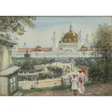 Patrick Downie, Empire Exhibition, 1901, watercolour
