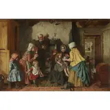 John Burr, The poor helping the poor, oil on canvas