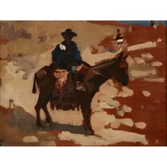 A Boy in Spain by Arthur Melville, oil on panel, sold Dec 2019