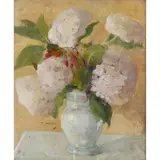 Julia Beatrice How, Hydrangeas, oil on canvas