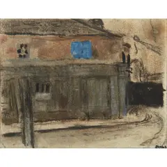 TOWNHEAD CORNER by Joan Eardley, Pastel, sold Dec 2019