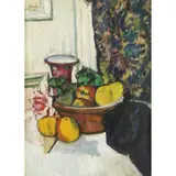George Leslie Hunter, Still Life with Fruit and Pink Rose
