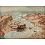George Leslie Hunter, Beached boats, Lower Largo