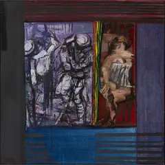 Goodbye by Robin Philipson, Oil on canvas, sold Dec 2019