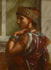 Edward Poynter, ZENOBIA CAPTIVE, oil on canvas