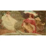 Herbert James Draper, THE SPIRIT OF THE FOUNTAIN, oil on canvas
