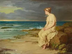 John William Waterhouse, MIRANDA, oil on canvas