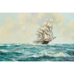 Montague Dawson, THE CLIPPER 'LIGHTNING' BUILT BY DONALD MCKAY, oil on canvas