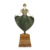 Demetre H. Chiparus, ACTRESS, cold-painted bronze, ivory, marble base