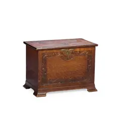 Arthur W. Simpson, SMALL ARTS & CRAFTS CHEST, CIRCA 1910, carved oak