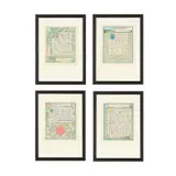 Reginald Hallward, FOUR ILLUSTRATED VERSES FROM 'IDYLLS OF THE KING' BY ALFRED TENNYSON, CIRCA 1910, watercolour, comprising