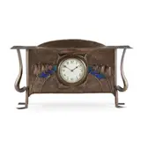 George Walton, ARTS & CRAFTS MANTEL CLOCK, CIRCA 1900, copper and enamel