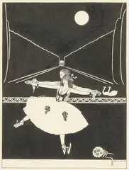 Cecile Walton, PAS DE DEUX, pen and ink, wash