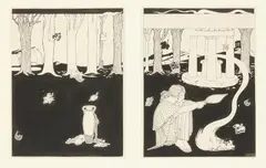 Cecile Walton, LYCOPHON AND LYRICS, pen and ink, wash