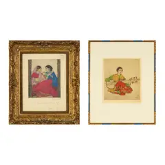 Elyse Ashe Lord, 'FROM AN INDIAN PAINTING', hand-etching