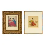 Elyse Ashe Lord, 'FROM AN INDIAN PAINTING', hand-etching