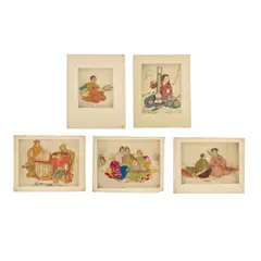 Elyse Ashe Lord, 'ORGAN LESSON', hand-coloured and gilded etching