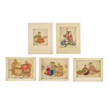 Elyse Ashe Lord, 'ORGAN LESSON', hand-coloured and gilded etching