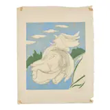 Elyse Ashe Lord, 'GREECE', hand-coloured etching