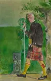 Graham Sutherland, FULL LENGTH PORTRAIT OF THE 13TH EARL OF AIRLIE, oil on canvas